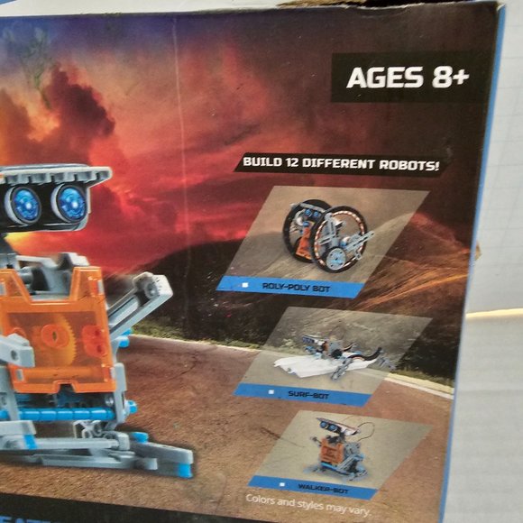 Build 12 Different Solar Robot Creation Kit Toy Walker Roly Poly Walker BOT 8+ - Picture 2 of 13